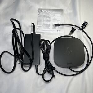HP USB C/A Universal Docking Station G2 4K DisplayLink HSN-IX02 With 120W AC